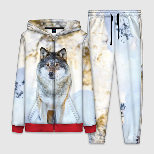 Женский костюм Я зимой / 3D-Красный – фото 1