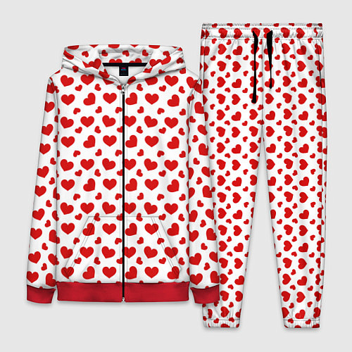 Женский костюм Сердечки / 3D-Красный – фото 1