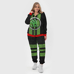 Женский 3D-костюм Skoda Green Logo Z, цвет: 3D-красный — фото 2