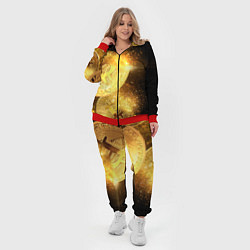 Женский 3D-костюм БИТКОИН ЗОЛОТО BITCOIN GOLD, цвет: 3D-красный — фото 2