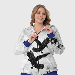 Женский 3D-костюм Gothic crows, цвет: 3D-синий — фото 2