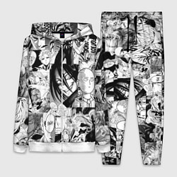 Женский 3D-костюм One-Punch Man Ванпачмен, цвет: 3D-белый