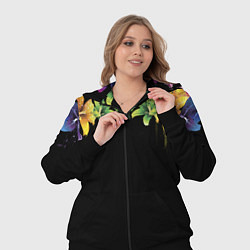 Женский 3D-костюм Цветы, цвет: 3D-черный — фото 2