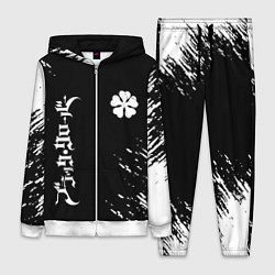 Женский 3D-костюм Черный клевер, цвет: 3D-белый