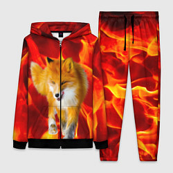Женский 3D-костюм Fire Fox, цвет: 3D-черный