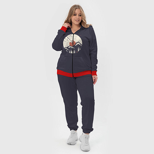 Женский костюм Mountain Vinyl Record / 3D-Красный – фото 4