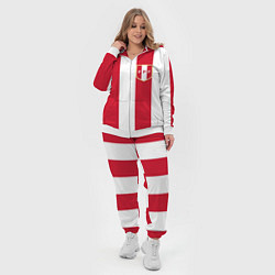 Женский 3D-костюм Сборная Перу, цвет: 3D-белый — фото 2