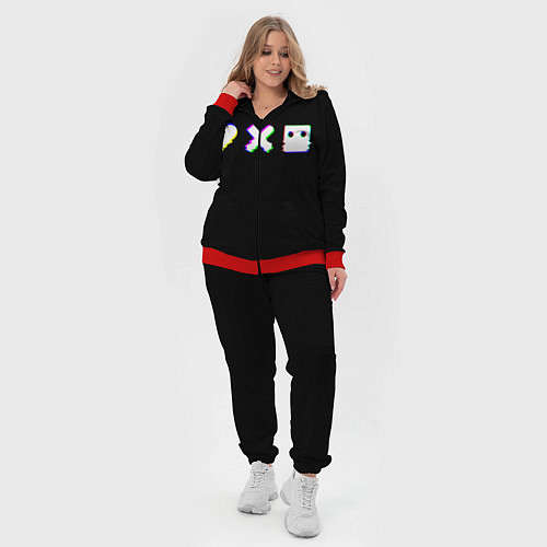 Женский костюм Love Death and Robots Glitch / 3D-Красный – фото 4