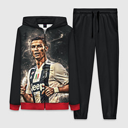 Женский 3D-костюм Криштиану Роналду Ювентус, цвет: 3D-красный
