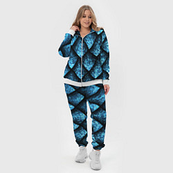 Женский 3D-костюм Чешуя ледяного дракона, цвет: 3D-белый — фото 2