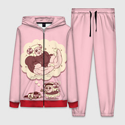 Женский 3D-костюм Sheep workout, цвет: 3D-красный