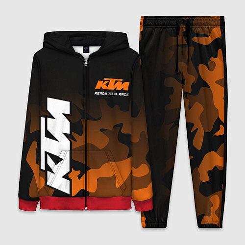 Женский костюм KTM MOTORCYCLES КТМ МОТОЦИКЛ / 3D-Красный – фото 1