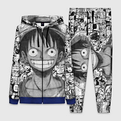 Женский 3D-костюм Луфи улыбается one piece, цвет: 3D-синий