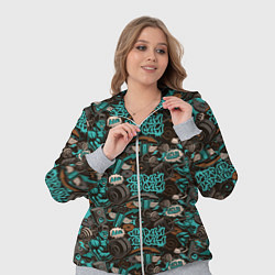 Женский 3D-костюм Тренировка с Железом, цвет: 3D-меланж — фото 2