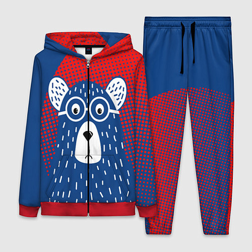 Женский костюм Медведь / 3D-Красный – фото 1