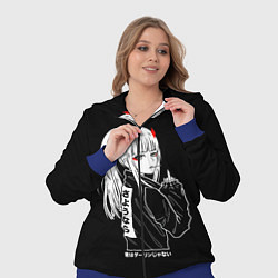 Женский 3D-костюм Зеро Ту показывает палец, цвет: 3D-синий — фото 2