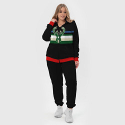 Женский 3D-костюм Milwaukee Bucks форма Statement Edition, цвет: 3D-красный — фото 2