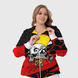 Женский 3D-костюм Череп со скейтом, цвет: 3D-белый — фото 2