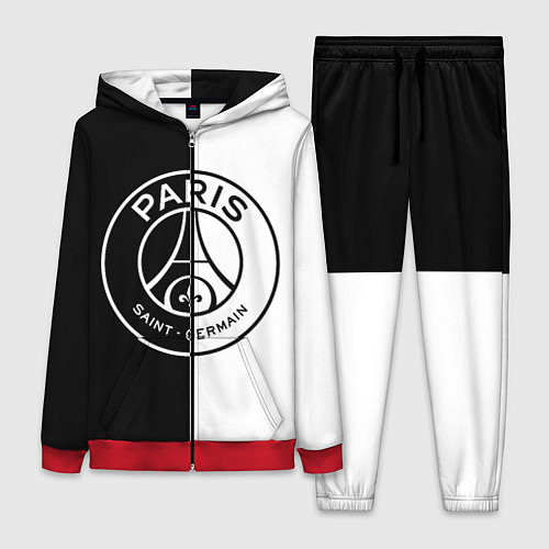 Женский костюм ФК ПСЖ PSG BLACK & WHITE / 3D-Красный – фото 1