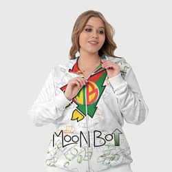 Женский 3D-костюм Moon bot money logo, цвет: 3D-белый — фото 2