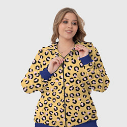 Женский 3D-костюм Желтый леопардовый принт, цвет: 3D-синий — фото 2