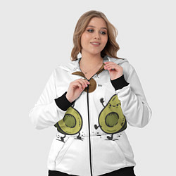 Женский 3D-костюм Любимые авокадо, цвет: 3D-черный — фото 2