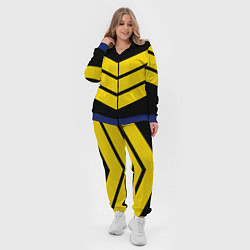 Женский 3D-костюм Три полоски, цвет: 3D-синий — фото 2