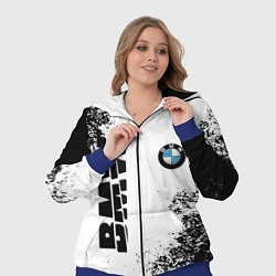 Женский 3D-костюм BMW БМВ РАЗРЕЗАННОЕ ЛОГО, цвет: 3D-синий — фото 2