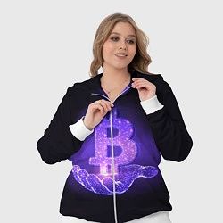 Женский 3D-костюм BITCOIN IN HAND БИТКОИН, цвет: 3D-белый — фото 2