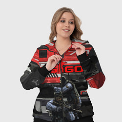 Женский 3D-костюм Skin agressor cs go, цвет: 3D-черный — фото 2