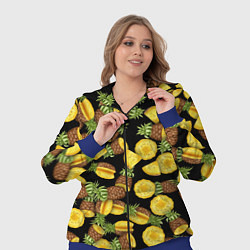 Женский 3D-костюм Ананасы, цвет: 3D-синий — фото 2