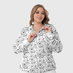 Женский 3D-костюм Patern Halloween 4, цвет: 3D-белый — фото 2