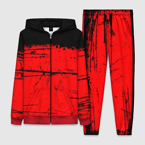 Женский костюм КРАСНЫЙ ГРАНЖ RED GRUNGE / 3D-Красный – фото 1