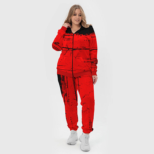 Женский костюм КРАСНЫЙ ГРАНЖ RED GRUNGE / 3D-Красный – фото 4