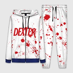 Женский 3D-костюм Dexter logo Декстер брызги крови, цвет: 3D-синий