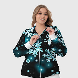 Женский 3D-костюм Космические снежинки, цвет: 3D-белый — фото 2