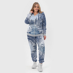 Женский 3D-костюм СНЕЖНЫЙ ПЕЙЗАЖ, цвет: 3D-меланж — фото 2