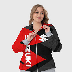 Женский 3D-костюм SUZUKI СУЗУКИ RED LOGO, цвет: 3D-меланж — фото 2