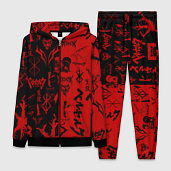 Женский костюм BERSERK BLACK RED БЕРСЕРК ПАТТЕРН