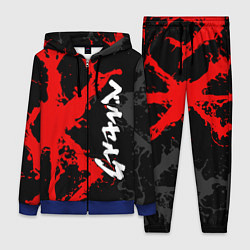 Женский 3D-костюм БЕРСЕРК КРАСНОЕ КЛЕЙМО ИЕРОЛГИФЫ, цвет: 3D-синий