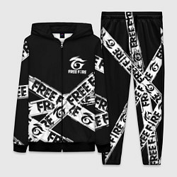 Женский 3D-костюм GARENA FREE FIRE OFF CYBER LINE STYLE, цвет: 3D-черный