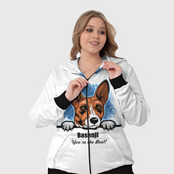 Женский 3D-костюм Собака Басенджи, цвет: 3D-черный — фото 2