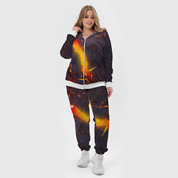 Женский 3D-костюм ТРЕХМЕРНЫЕ ИСКРЫ 3D ПЛИТЫ 3D ИСКРЫ, цвет: 3D-белый — фото 2