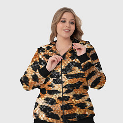 Женский 3D-костюм Шкура тигра символ года 2022, цвет: 3D-черный — фото 2