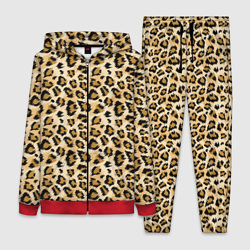 Женский костюм Пятна Дикого Леопарда / 3D-Красный – фото 1