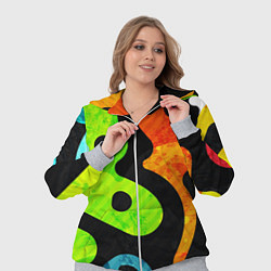 Женский 3D-костюм Пятнистая Абстракция, цвет: 3D-меланж — фото 2