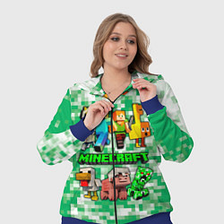 Женский 3D-костюм Minecraft персонажи мобы, цвет: 3D-синий — фото 2