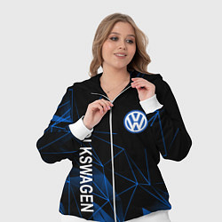 Женский 3D-костюм Volkswagen, Фольцваген Геометрия, цвет: 3D-белый — фото 2