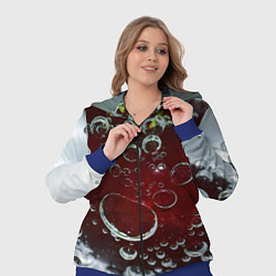 Женский 3D-костюм Сочная вишня под водой, цвет: 3D-синий — фото 2