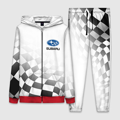 Женский костюм Subaru, Субару Спорт, Финишный флаг / 3D-Красный – фото 1